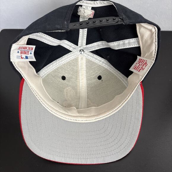 Cleveland Indians Vintage 90s New Era Logo Snapback Hat Official MLB USA Made - Picture 8 of 8